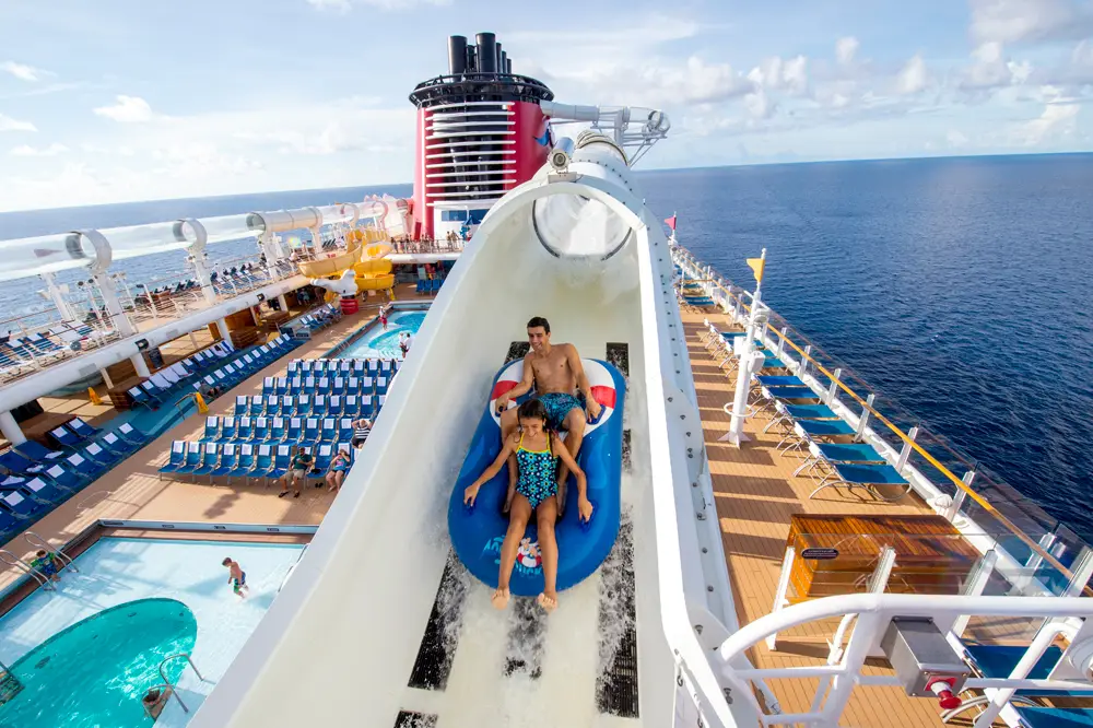 Guests aboard the Disney Cruise Line