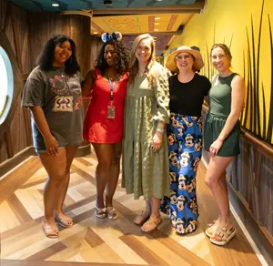 Disney Travel Agents Aboard Disney Destiny During a Recent FAM trip